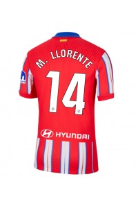 Atletico Madrid Marcos Llorente #14 Jalkapallovaatteet Kotipaita 2024-25 Lyhythihainen